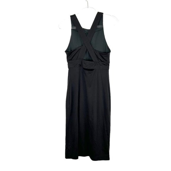 Athleta Deep Breath Bralette Dress Womens Size Small Black Olive - Picture 3 of 11